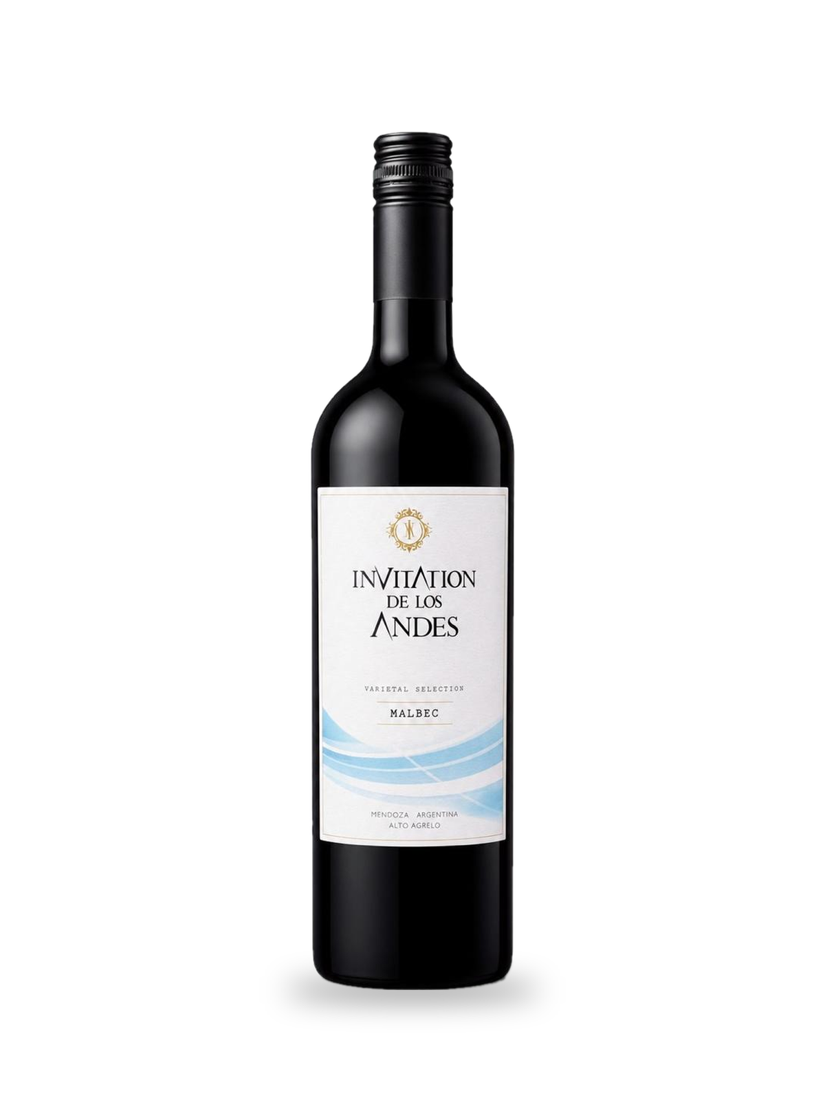 Bouteille de Malbec Invitation de los Andes, vin rouge de Mendoza, Vignes des Andes